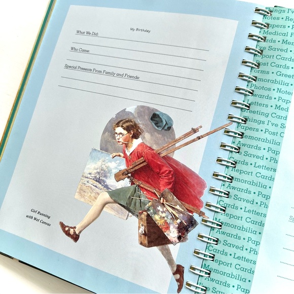 NEW Norman Rockwell My School Days Keepsake Album Preschool to Grade 8 Art Book - Picture 9 of 16